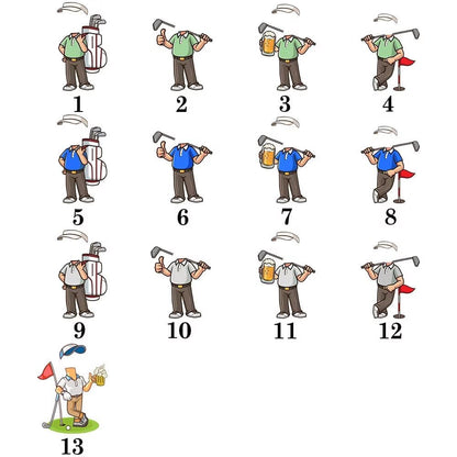 Custom Face Golf Scorecard Holder