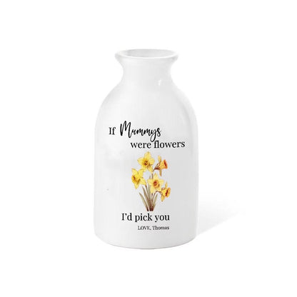 Custom Birth Flower Family Vase
