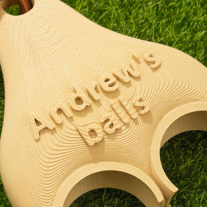 Custom Name 3D Printed Golf Ball Holder with Clip