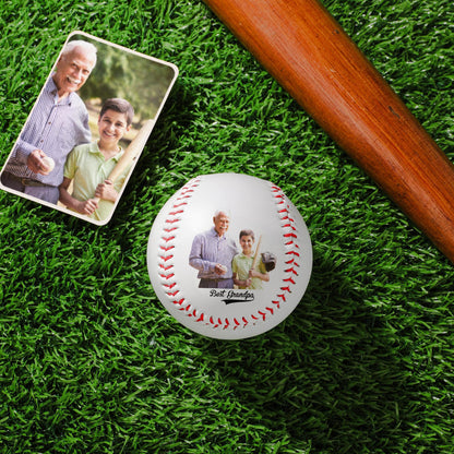 Personalized Photo & Text Baseball