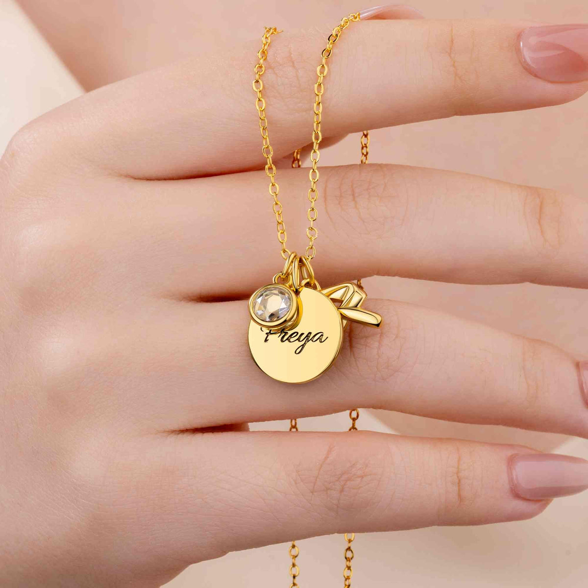 Custom Name Martial Arts Necklace with Birthstone