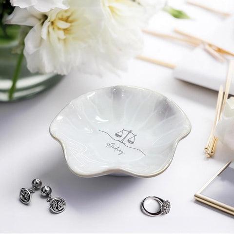 Custom Name Scale of Justice Jewelry Dish