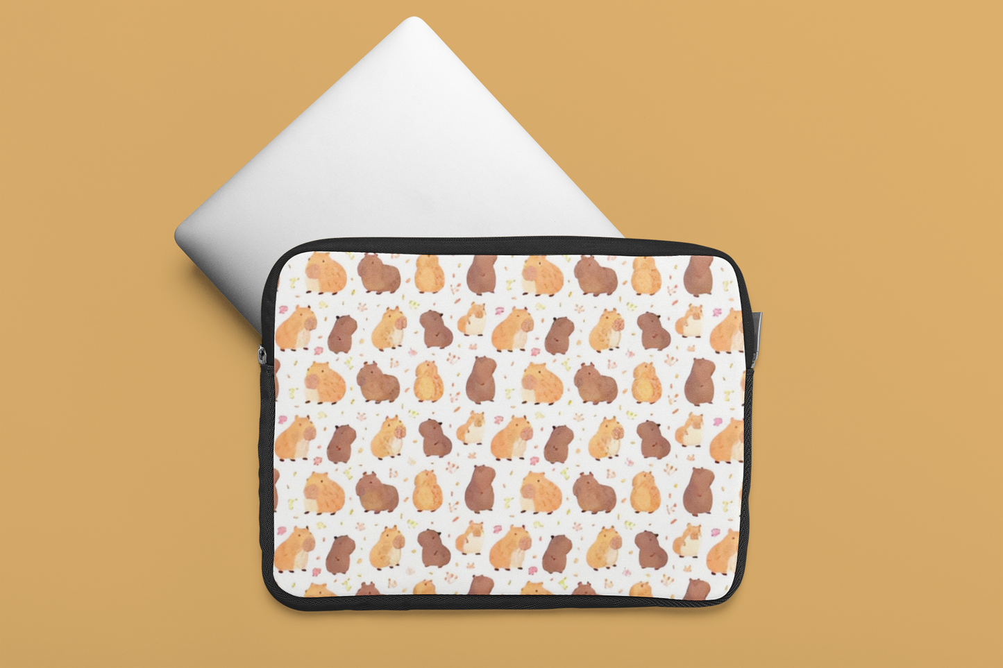 Capybara Printed Laptop Sleeve