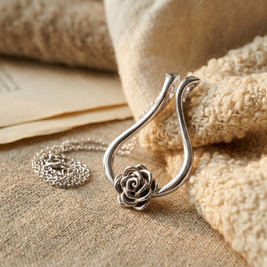 Rose Ring Holder Necklace