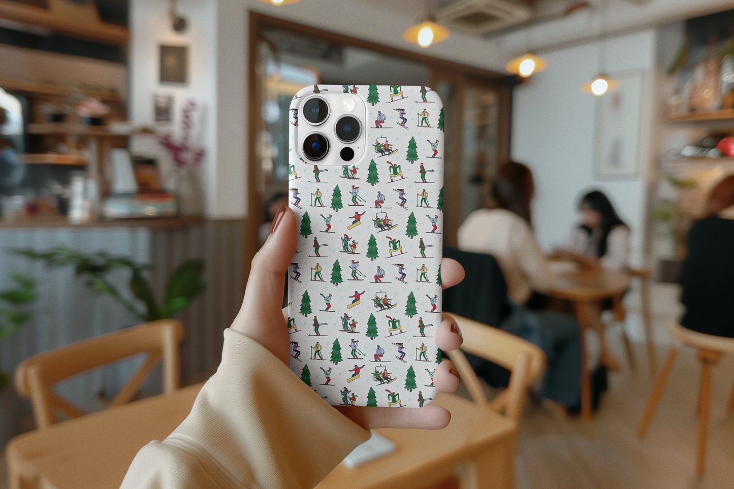 Winter Ski Landscape Print Phone Case