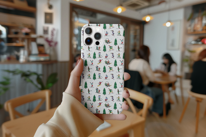 Winter Ski Landscape Print Phone Case