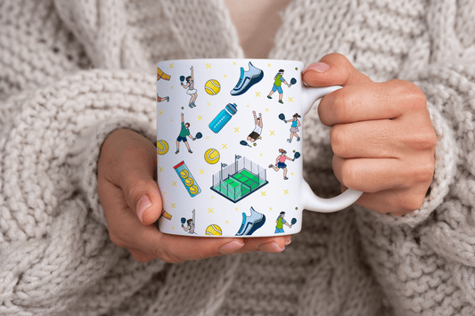 Padel Inspired Print 11oz Ceramic Mug