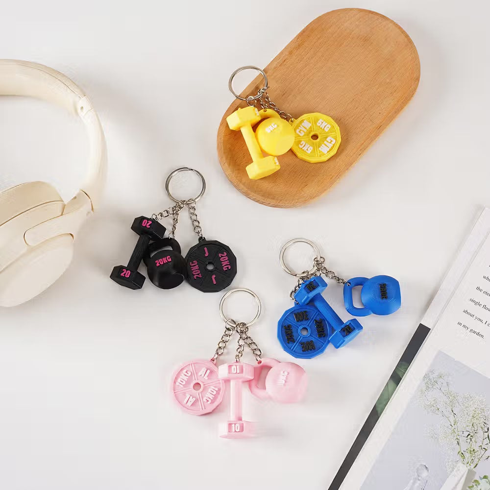 Custom Gym Weight Charms Keychain