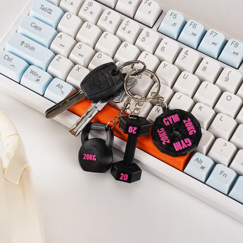 Custom Gym Weight Charms Keychain