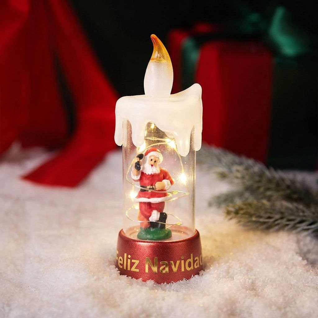 Custom Name Christmas Candle LED Light