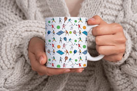 Pickleball Inspired Print 11oz Ceramic Mug