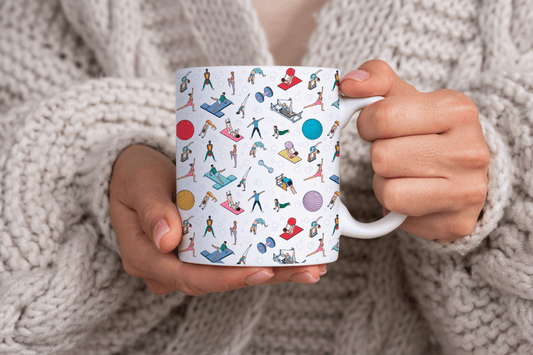 Pilates Inspired Print 11oz Ceramic Mug