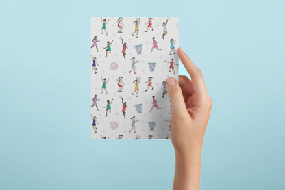 Netball Themed Greeting Cards (1, 10, 30, and 50pcs)