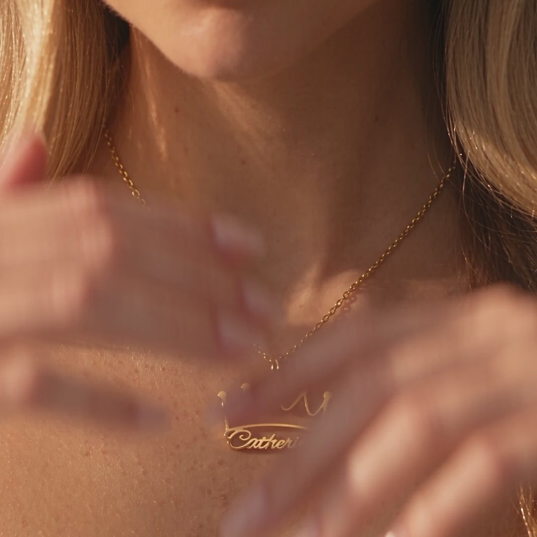 Crown Name Necklace video