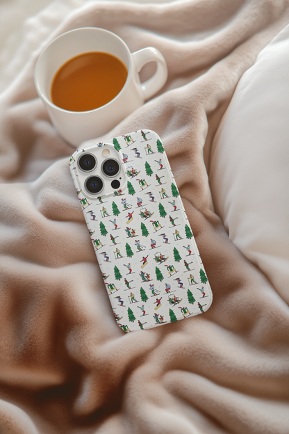 Winter Ski Landscape Print Phone Case