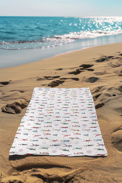 Netball Print Beach Towel
