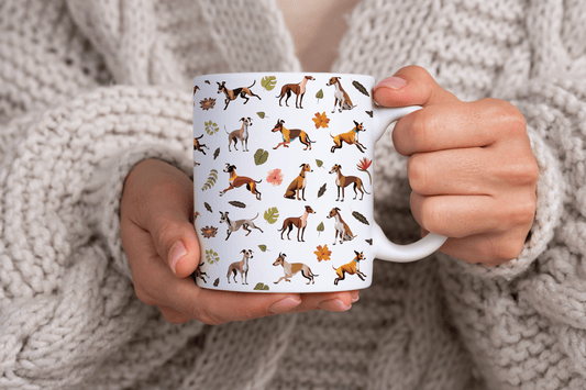 Whippet Dog Print 11oz Ceramic Mug