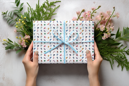 Ice Hockey Print Gift Wrapping Paper Roll