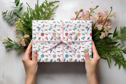 Pilates Print Gift Wrapping Paper Roll