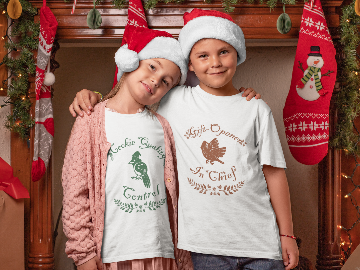 Personalized Family Christmas Roles T-Shirt